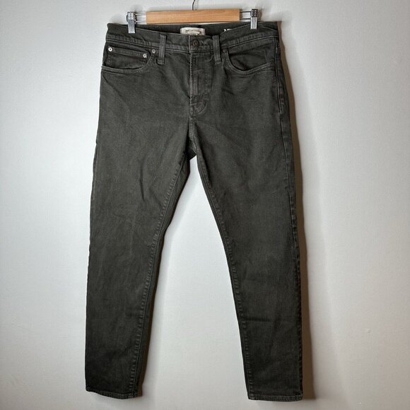 Madewell Other - Madewell Jeans Mens 33x32 Athletic Slim Green Gray Denim Cotton Five Pockets